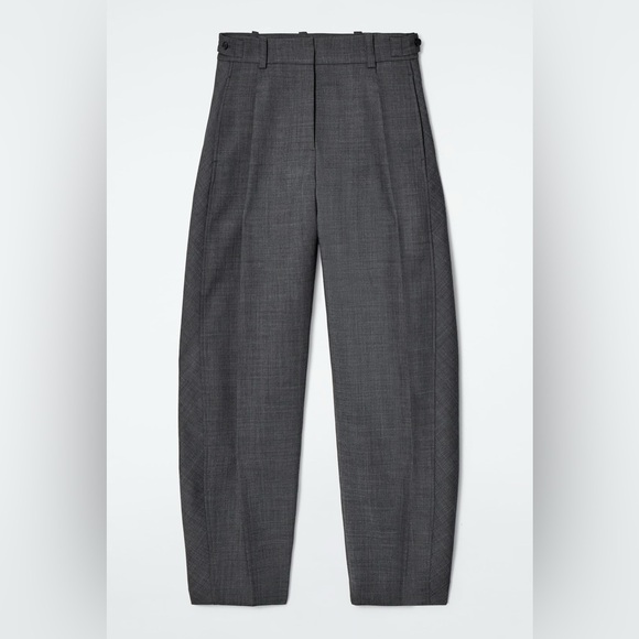 NWT COS wool blend barrel leg pants size 2 - Picture 8 of 9